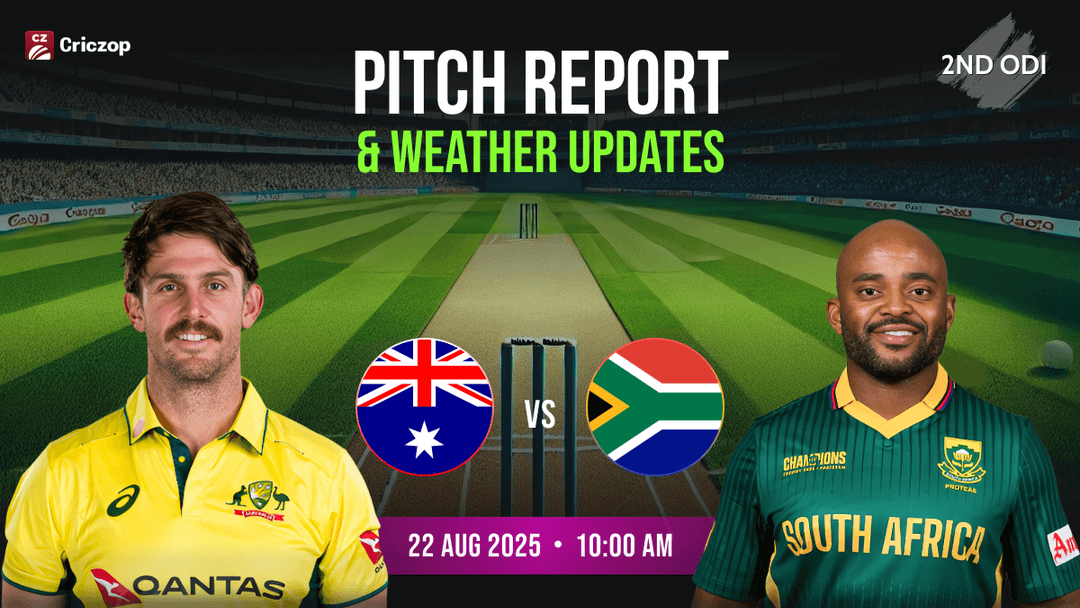 Australia vs South Africa 2nd ODI Pitch / Weather Report